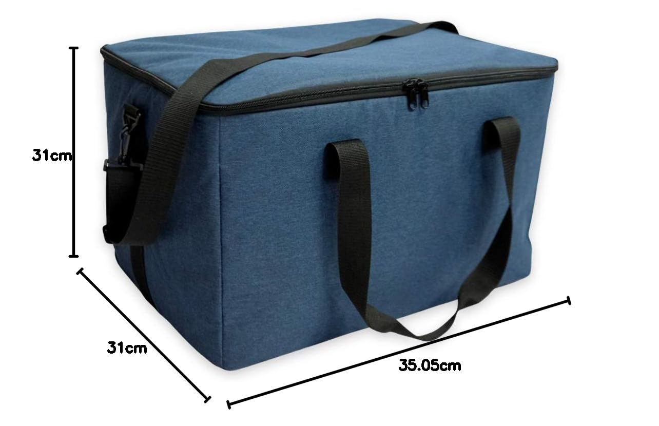 Glacière isotherme de 58 L - Grand sac de livraison de nourriture isotherme pour pizza et aliments surgelés, pliable, étanche pour pique-nique, camping et courses