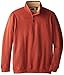 Arrow Men's Big-Tall Long Sleeve Sueded Button Mock with Sherpa Fleece Pullover