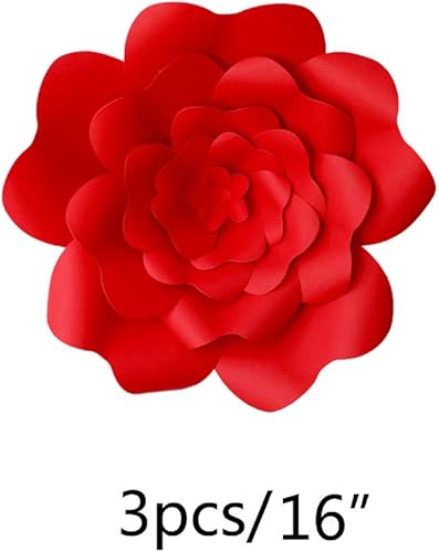 Miniatura 6 de Daily Mall Decoraciones de flores de papel 3D, flores hechas a mano, flores para fiestas, bodas, flores gigantes, telón de fondo de pared para
