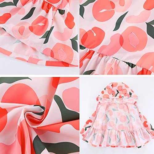 Feidoog Toddler Baby Girls Uv Protection Hoodie Upf 50+ Sun Protective Jacket Cartoon Outerwear Zipper Jackets Coat,Peach,2-3T #TOP2
