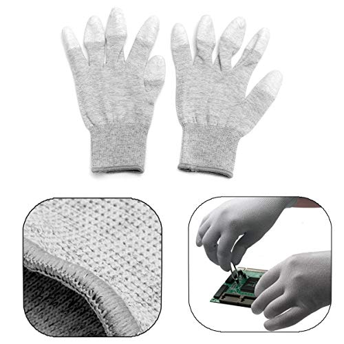 ExcLent Antistatische Antiskid Handschuhe PC Computer ESD Electronic Working Labor Protection-L bei Günstiger Preis