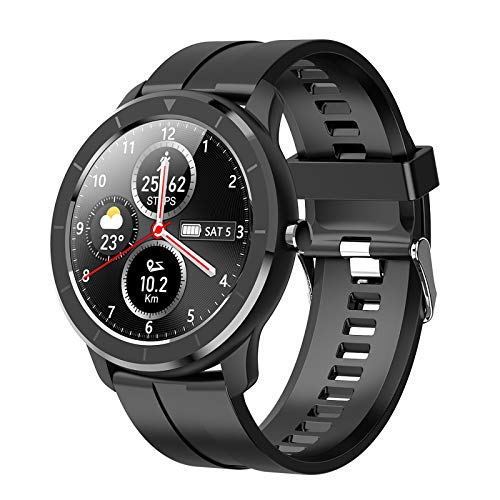 Smartwatch wasserdichte Uhr Damen Smartwatch Fitnessuhr Fitness-Tracker Fitness-Tracker Smart-Uhren für Frauen Armbänder EKG Armband,Schwarz