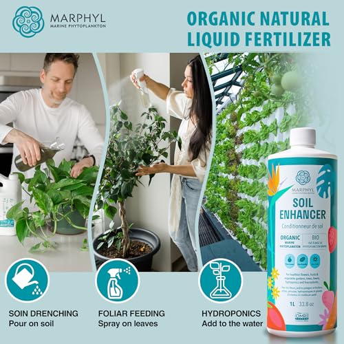 Marphyl 627843783114 Organic Liquid Fertilizer - Outdoor & Indoor Plant Food - All-Purpose, Nutrient-Rich Lawn Fertilizer & Soil Enhancer thumb #6
