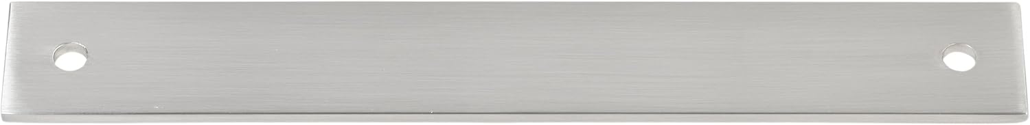 GlideRite 7-1/4" Squared Backplate 6-5/16 in. 160mm Center-Center, Satin Nickel - 7342-160-SN-50