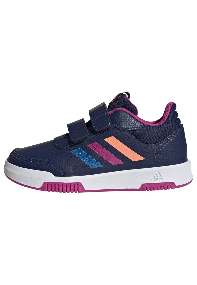 Adidas Unisex Kinder Tensaur Hook and Loop Shoes, Dark Blue/Lucid Fuchsia/Blue, 33 EU
