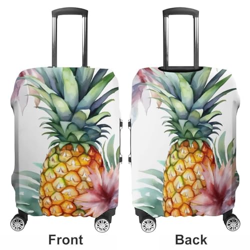 Tropical Pineapple Luggage Cover, Washable Elastic Suitcase Cover Protector Fit 18-32 Inch Luggage3