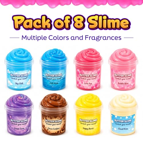 Image of PW Scented Mini Butter Slime Kit for Kids with Charms, 3-10 Years