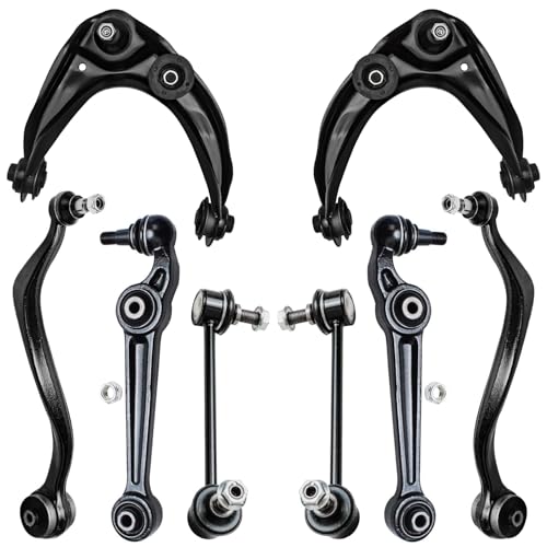 Image of Detroit Axle - FWD Front End Kit for Ford Fusion Mercury Milan Lincoln Zephyr Mazda 6, 2 Upper Control Arms w /Ball Joint, 4 Lower Control Arms w /Ball Joint, 2 Sway Bars Replacement