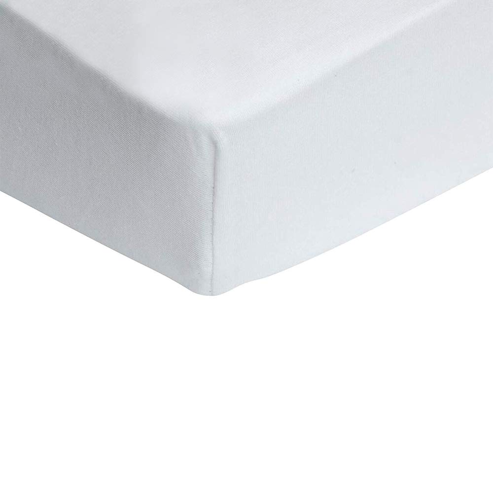 Bloomsbury Mill - Cot Bed Sheets - Fitted Sheets for Toddler & Baby - 140x70cm - Pack of 2 - Organic Cotton - Toddler Bed Sheets for Mattress - Plain White