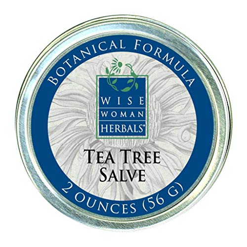 Wise Woman Herbals - Tea Tree Salve - 2 Oz - Natural Aid for Common Causes of Skin Irritation, Promotes Normal Healthy Skin, Helps Aid Dry Itchy Skin and Irritation on Toenails, Fingernails, and Body