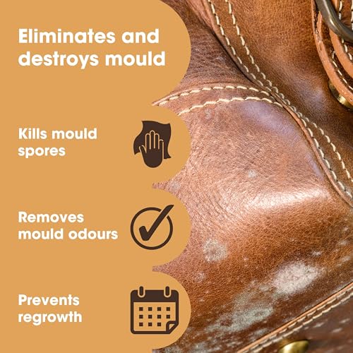 Image of Furniture Clinic Mould Remover Spray - Kills Mould & Spores On Contact and Prevents Regrowth - Removes Stubborn Mould Stains On Leather, Fabric & Wood - Safe To Use - 500ml