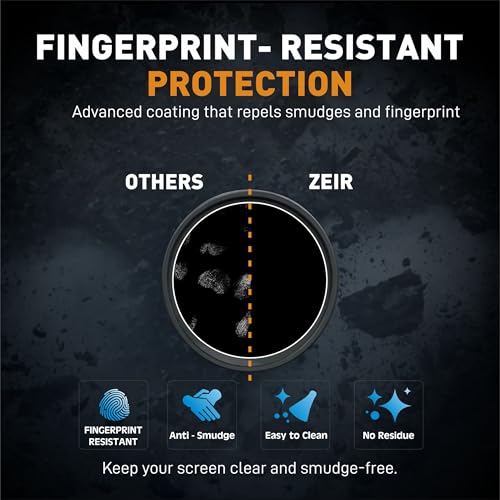 Image of ZEIR [2 Pack] Screen Protector Only Compatible with ROYAL ENFIELD Himalayan 450, Guerilla 450 & Bear 650 2024+ | Instrument Clusters Screen Guard | 9H Hardness, Anti-Scratch & Water Resistant | HD Clarity RE New Bike Display Accessory 2026 [Not Tempered Glass]