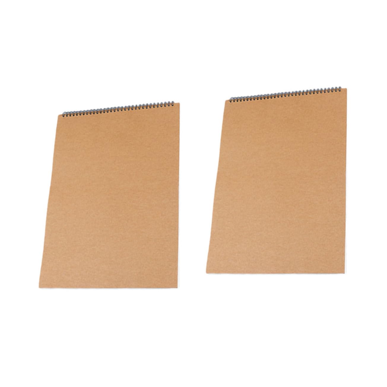 Carnet de Croquis à Spirale pour Étudiants, Lot de 2, Pages Blanches