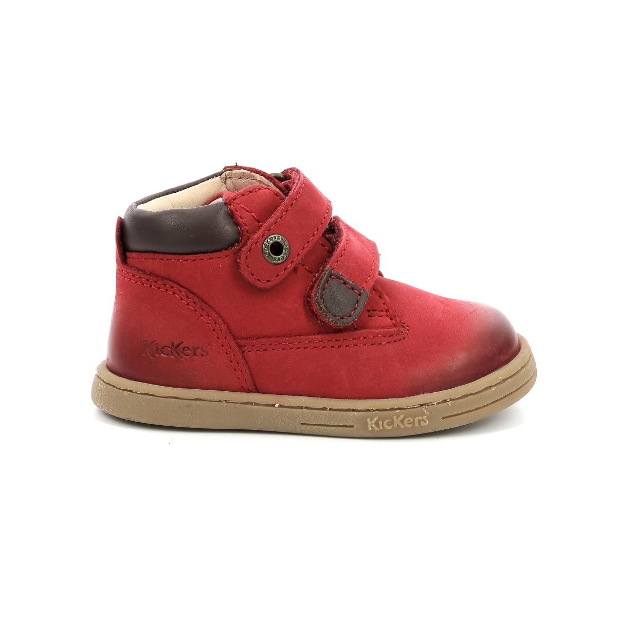 KICKERS Jungen Unisex Kinder TACKEASY Oxford-Stiefel, Rouge, 18 EU