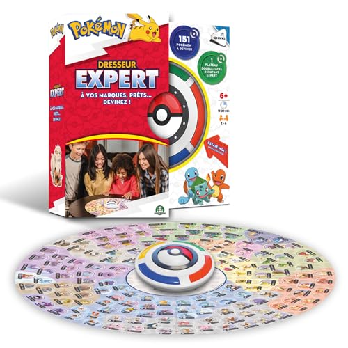 ZANZOON, Pokémon - Dresseur Expert (Version française), Jeu de société ludique et Dynamique, Sois Le Premier à deviner Le Pokémon, Jusqu'à 4 Joueurs,...