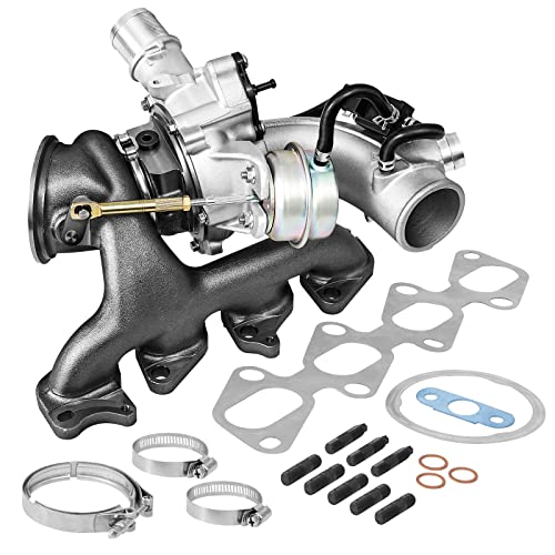 TEMSONE 1.4 L Turbocharger with Gaskets Repair kits Compatible with 2011-2015 Chevy Chevrolet Cruze 2012-2020 Sonic 2013-2021 Trax 2013-2021 Buick Encore Replace# 667-203 55565353 GT1446 Turbo Charger
