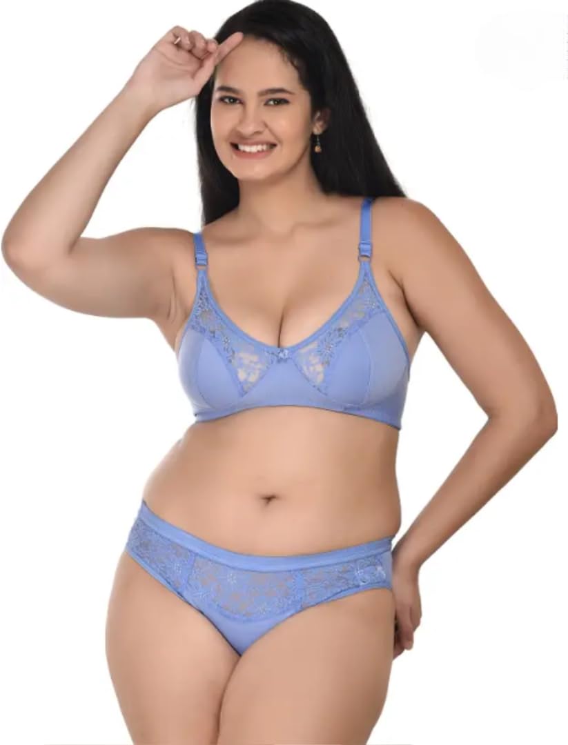 Bra & Panty Set Self Design Lingerie Set-image-22