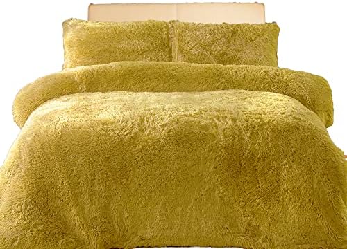 Comfort Collections Teddy Bear Duvet Cover Set Super Soft Fleece Warm Winter Quilt with Pillowcases Teal Double 200cm x 200cm Approximate