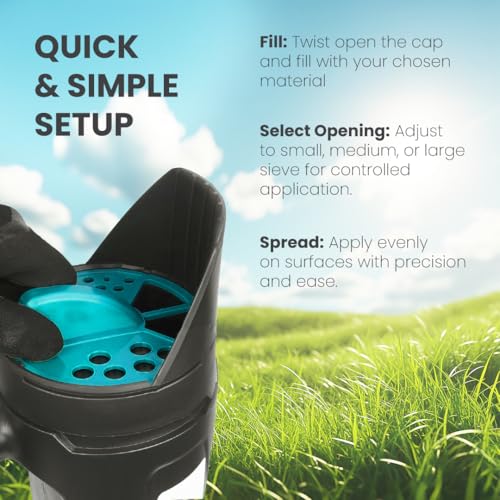 image for MAV AquaDoc AquaDoc Handheld Seed Spreader for Lawns, Fertilizer, Snow