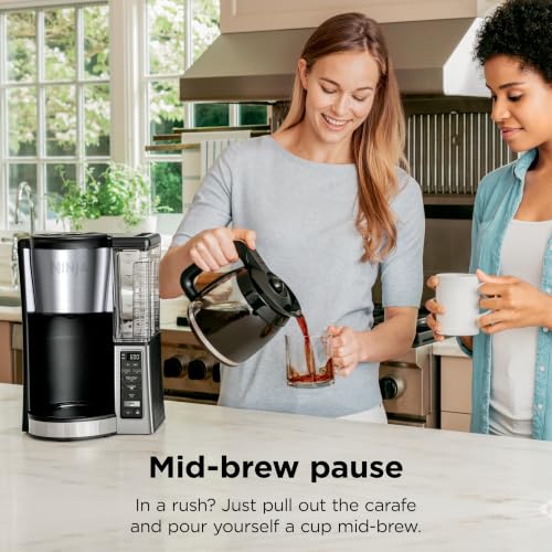 Ninja Fresh Brew Coffee Maker, 12 Cup Glass Carafe, Stainless Steel, CE251 - image 2
