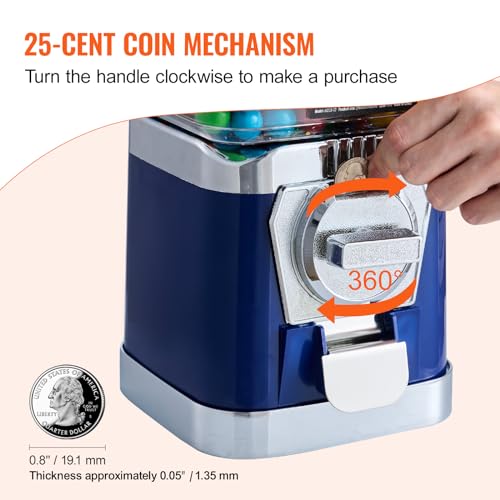 Image of VEVOR Vending Machine, Classic Gumball Bank, Huge Load Capacity Candy Gumball Machine, Mini Vending Machines, Gumball Dispenser Machine for Kids, Perfect for