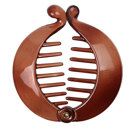 MagiDeal Banana Fish Hair Clips Barrette Comb Ponytail Holder Accessories 10 Colors - Brown 5, 2.6 x 2 in