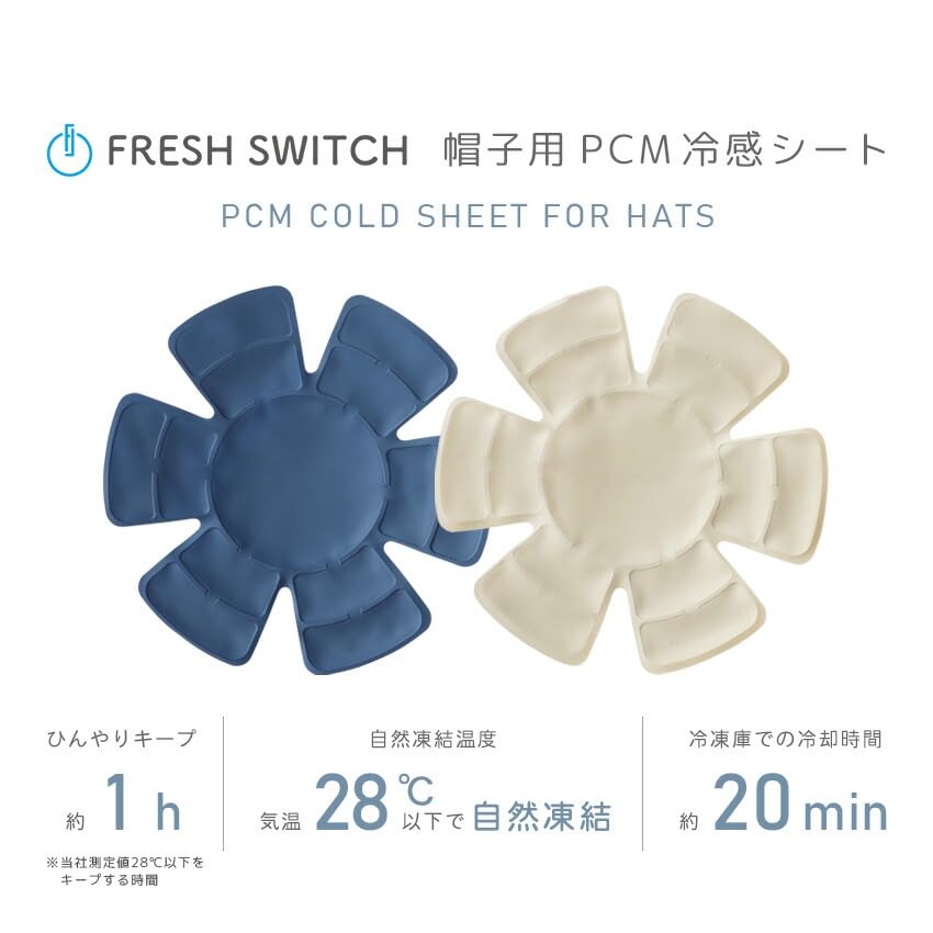 Amazon.co.jp: [FRESH SWITCH]ヘッドクール 帽子用ひんやりシート
