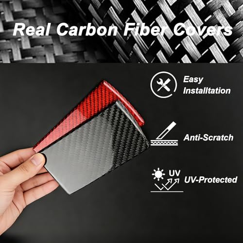 Panel Trasero Portavasos de Fibra de Carbono Real para Toyota Camry miniatura 3