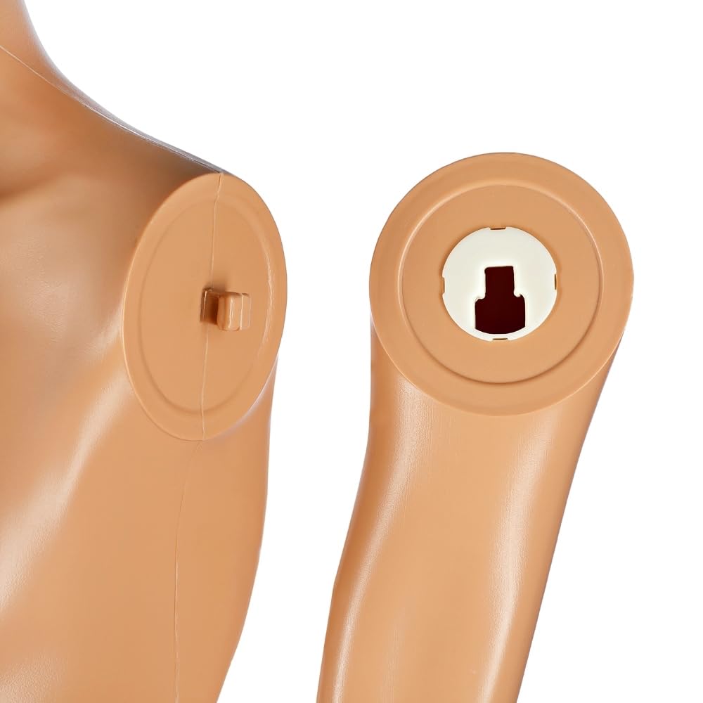 Melko 185CM Schaufensterpuppe Männlich Schneiderpuppe Herr beweglich Schaufensterfigur Mannequin Manichino Puppe Standplatte
