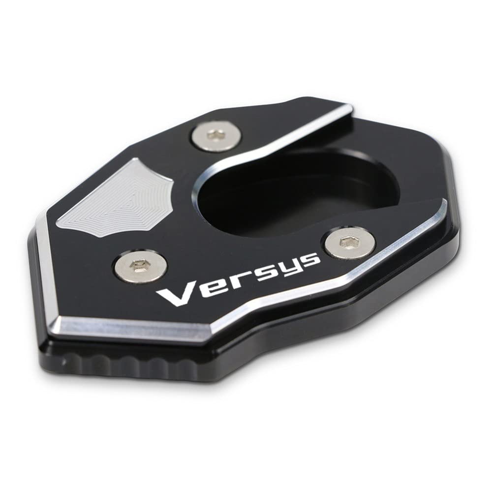 Ekomis Black Side Stand Extension Pad Motorcycle Foot Side Stand Enlarger Plate Kickstand Enlarge Extension Fit Use For Kawasaki Versys300 Versys X250 Versys1000 Versys 1000 Stand Extension Pad ( Color : )