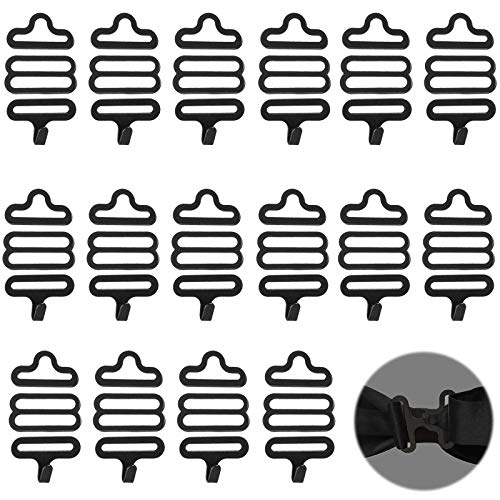 Corbata Correa Clip Gancho Gancho de Corbata de Pajarita 50 Juegos Cierre Gancho Ajustable Metal Accesorios de Corbata Sujetador de Gancho con Clip de Corbata de Metal para Correa de Corbata Negro Cover