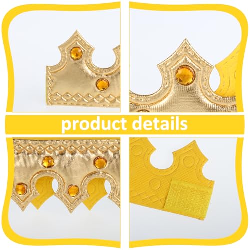 Apausvcm Königskronenhut,Goldene Krone König,Königin Krone,Königskrone für Erwachsene,König Kopfbedeckung,Königskrone Geburtstag,Kron Königin Prinz Kostüm Zubehör für Geburtstag Königliches Kostüm