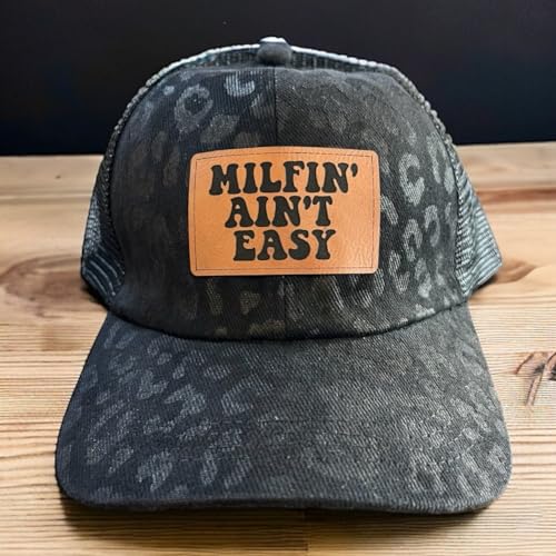 Silva Lining Women's Leopard Print Baseball Cap - Ponytail & Western Print Designs2