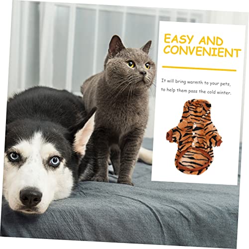 Disfraz de Tigre para Perro en Franela Talla L miniatura 3