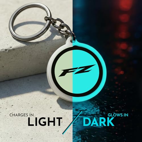 Image of Mi Glow Store Glow in Dark Keychain for Bike Men | Gift for Man | Bike Accessories | Charges in Light Glows in Dark | Key chain for Bike