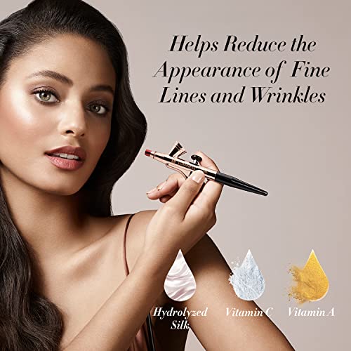 Luminess B01J5UCA6M Air Silk 4-In-1 Airbrush Foundation- Foundation, Shade 030 (.5 Fl Oz) - Sheer To Medium Coverage - Anti-Aging Formula Hydrates And Moisturizes - Professional Makeup Kit thumb #3