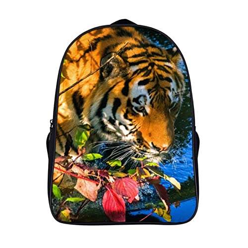 Mochila escolar de tigre juvenil y urbana para instituto y universidad