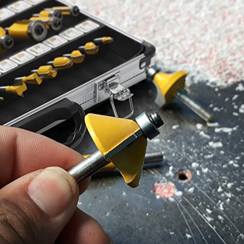 Router Bits Set 1/4 Inch Shank - Teebits 35 Pcs Router Bits For Professional Woodworker And Beginner #TOP3