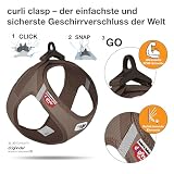 Vest Harness curli Clasp Cord Brown 2XS