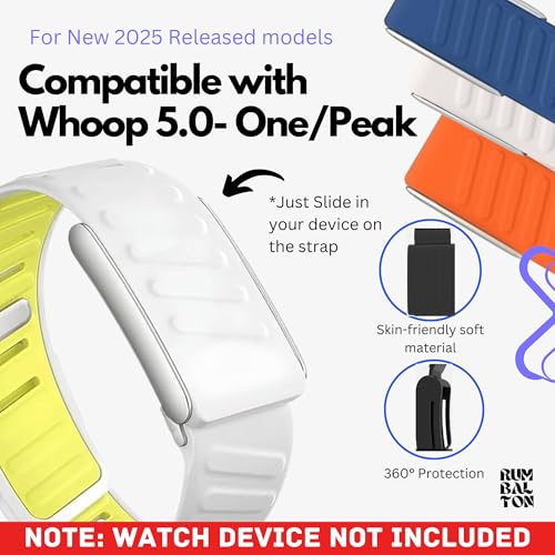 Image of Premium Sports Strap for Whoop 5.0 - One & Peak 2025 Released Band Replacement Strap Accessory | Ultra Soft Felt | Sweat Resistant, Silicone Band for Fitness, Workouts (Device Not Included)
