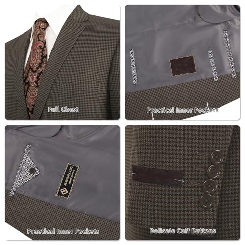 AMY ZHU Men's Sport Coat Stylish Classic Fit Casual Blazer 2 Button Lightweight Sports Jacket for Daily Wear3