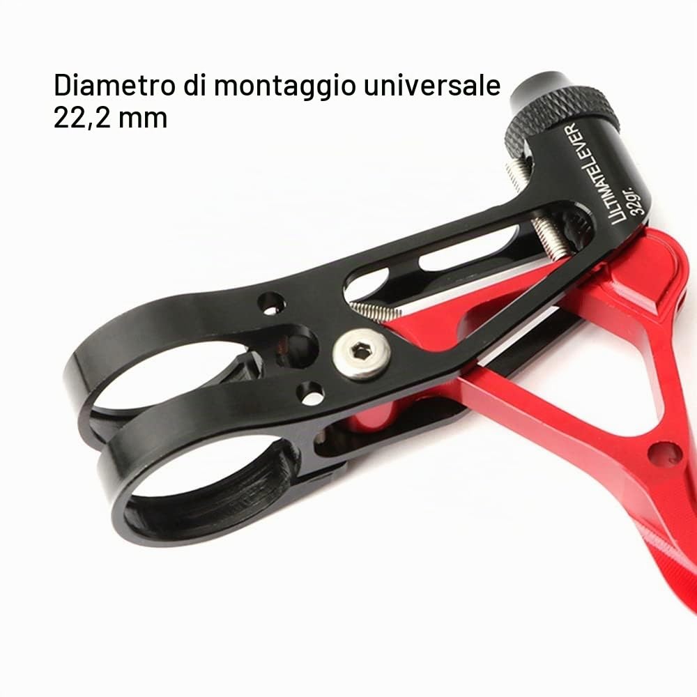 MiOYOOW 1 Paia Leve Freno Bici in Lega di Alluminio Leva della Maniglia del Freno a V Regolabile Leggero per Bici da Strada MTB BMX