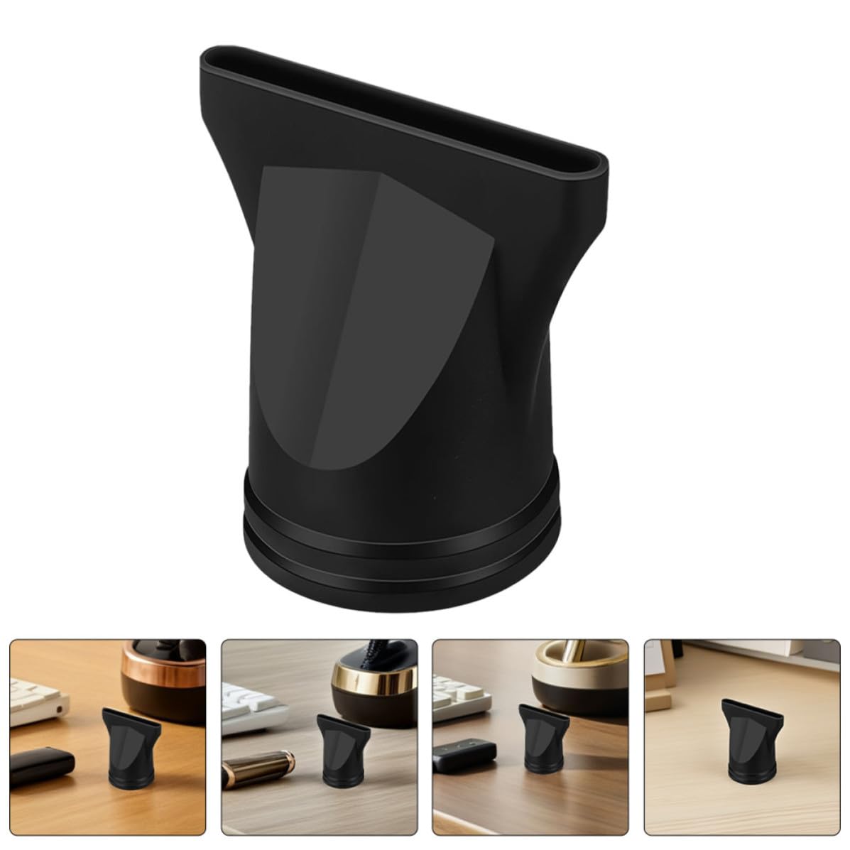 15pcs Hair Dryer Nozzle Attachments for Professional Salon Use, Black Abs Concentrator Nozzles Suitable for 4-4.8cm Air Outlet, Enhancing Quick Drying Efficiency and Even Heat