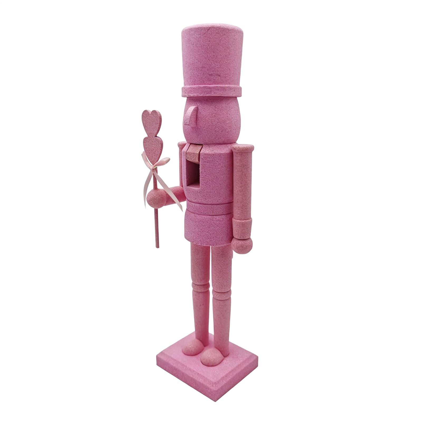 Figurines de Casse-Noisette en Cœur 36 cm : Statuette Haut de Gamme Décor de Fêtes
