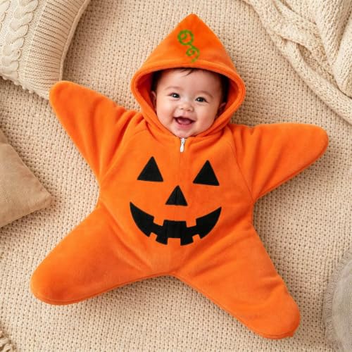 AIMAOMI Baby Starfish Onesie Wearable Blanket Costumes Orange-d 6-9 Months - image 5