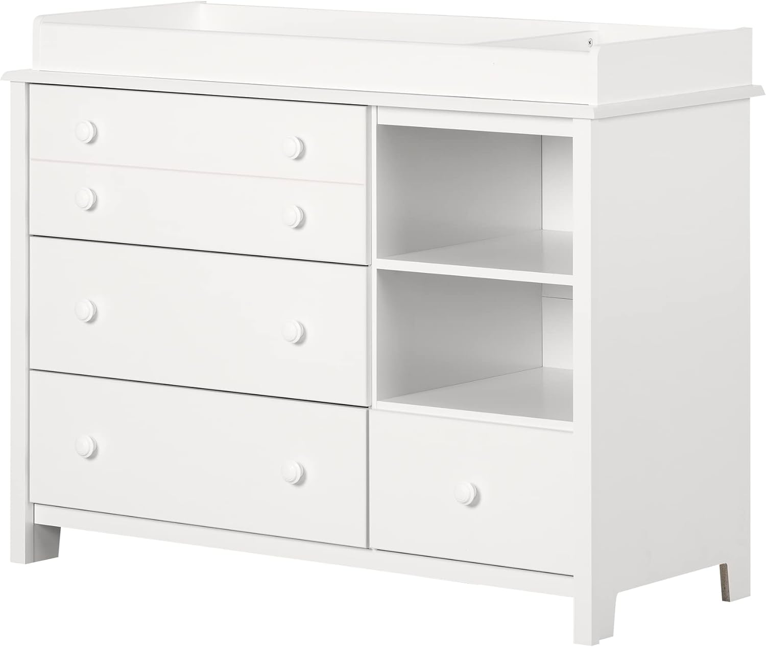 South Shore Furniture Little Smileys Changing Table with Station Pure White, Contemporary, Pack South Shore Furniture Little Smileys Changing Table with Station Pure White, Contemporary, Pack