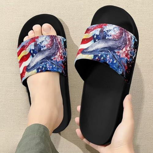 Image of Footwear for Mens Open Toe Athletic Sandals Anti-Slip Sole Slide Sandals Pillow House Flat Shoes Comfortable Slip On Slippers for Indoor & Outdoor