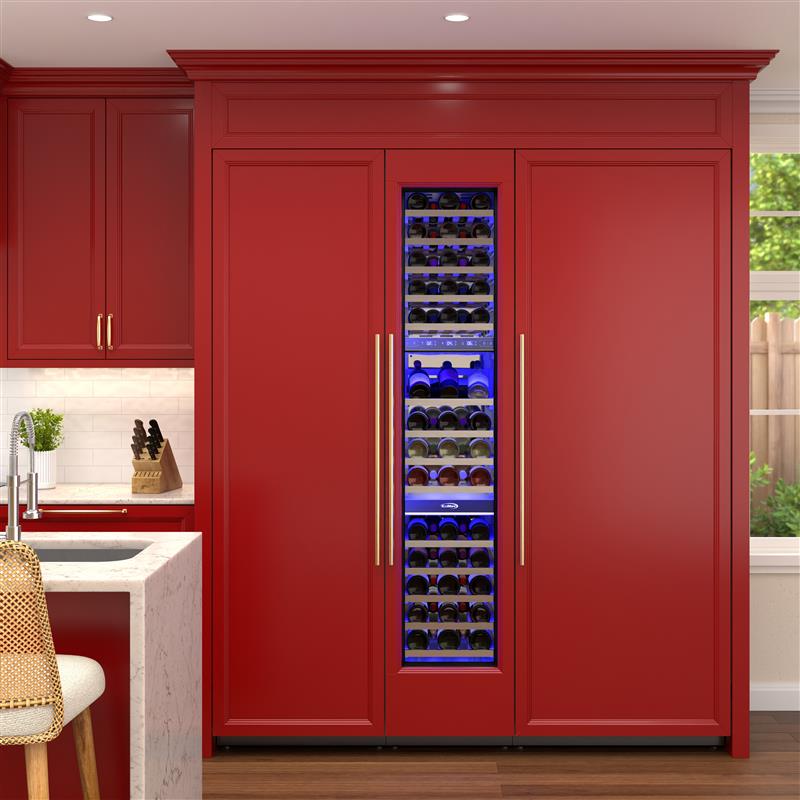 Image of KoolMore Reserve Panel Ready Column 24 in. Refrigerator, 18 in. Wine Cooler and 24 in. Freezer Combo with Water and Ice Dispenser, ETL Listed, Energy Star