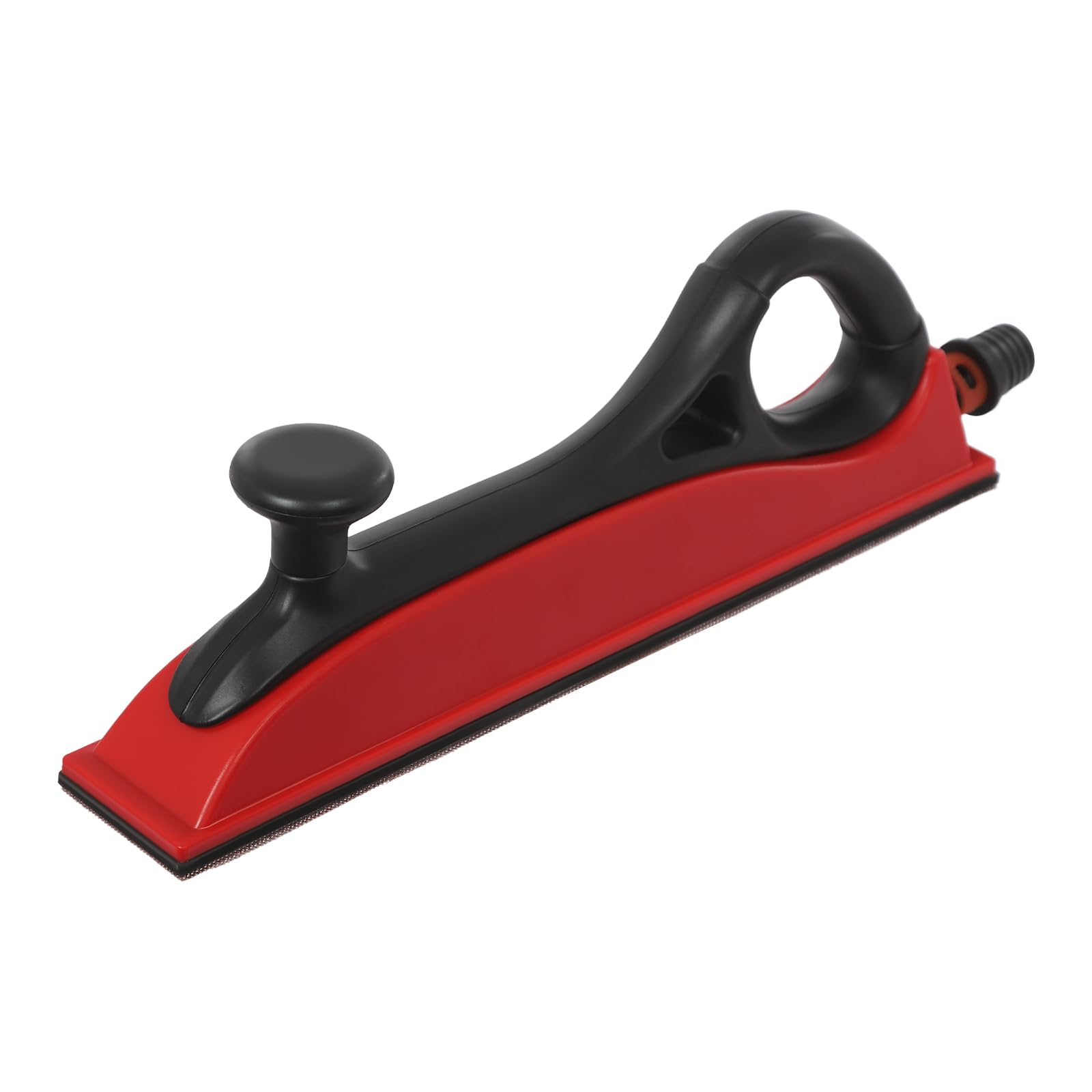 Bloque de lijado manual – Aspiración ajustable sin polvo para madera y metal (rojo) | Compacto y ligero para cualquier caja de herramientas