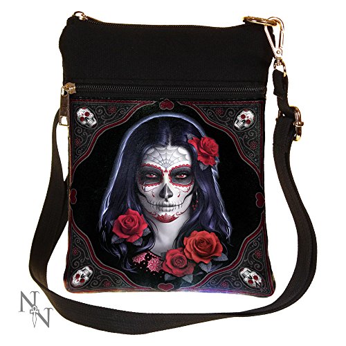 Nemesis Now Sugar Skull Unisexe Sac à bandoulière Standard coton, polyuréthane